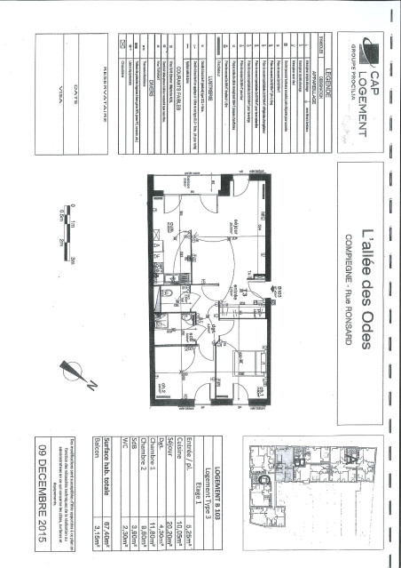 Appartement T3 à Compiègne