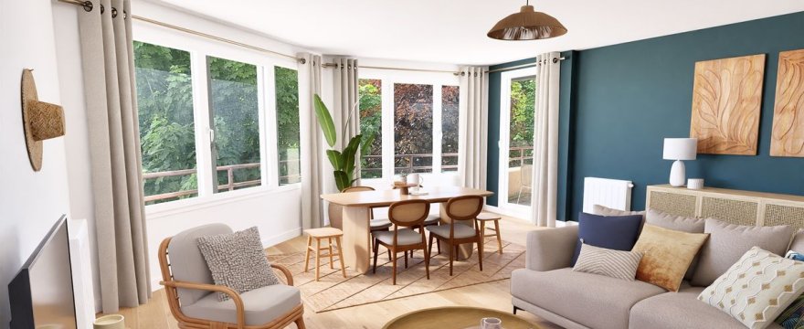 Nogent-sur-Oise : Appartement 3 pièces avec balcon et place de parking en sous-sol